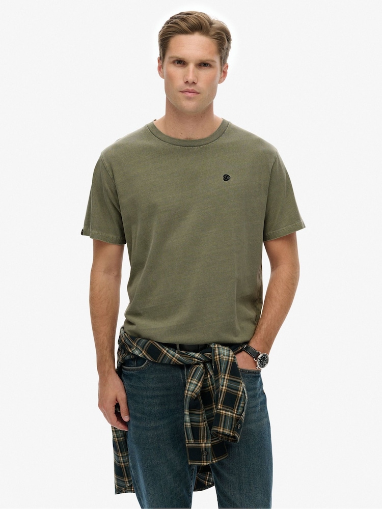 Superdry Green Essentials Relaxed T-Shirt - Image 1 of 7 Superdry Green Essentials Relaxed T-Shirt - Image 1 of 7