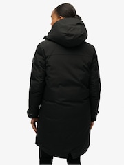 Superdry Black City Fishtail Padded Coat - Image 2 of 5