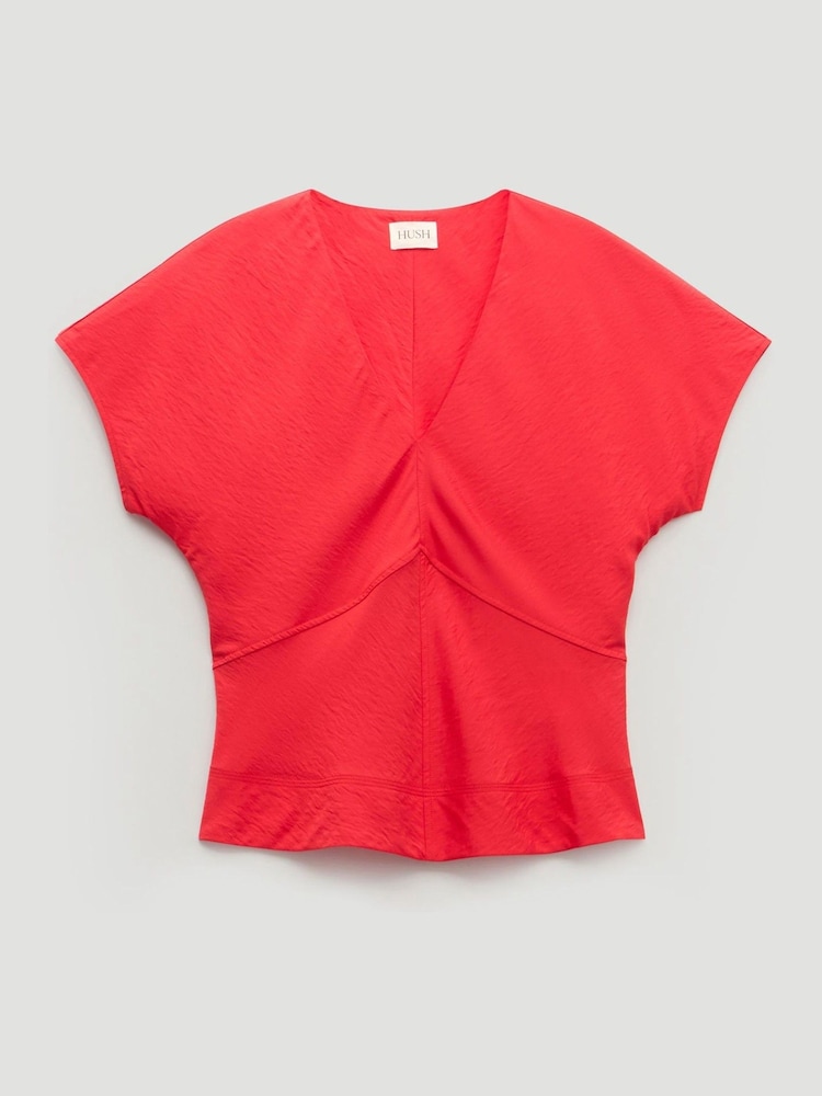 Hush Red Grace Air Flow Short Sleeve Top - Image 5 of 5 Hush Red Grace Air Flow Short Sleeve Top - Image 5 of 5