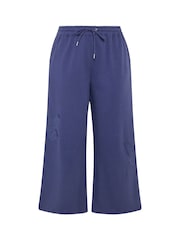 Yours Curve Purple Limited Butterfly Joggers - Image 5 of 5