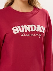 Long Tall Sally Red Sunday Dreaming Lounge Top - Image 5 of 6