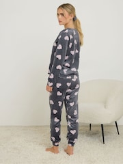 PixieGirl Petite Grey Baby Fleece Pyjamas Set - Image 3 of 5