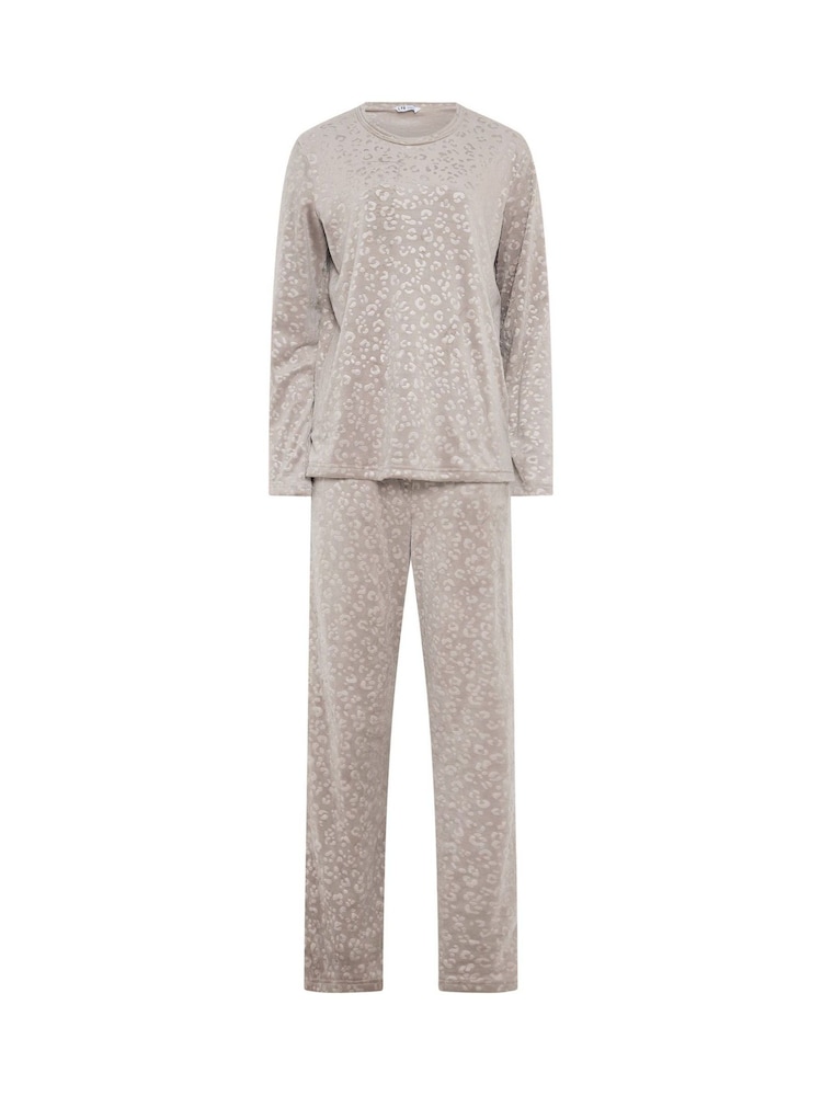 Long Tall Sally Natural Super Luxe Embossed Pyjamas Set - Image 5 of 5 Long Tall Sally Natural Super Luxe Embossed Pyjamas Set - Image 5 of 5