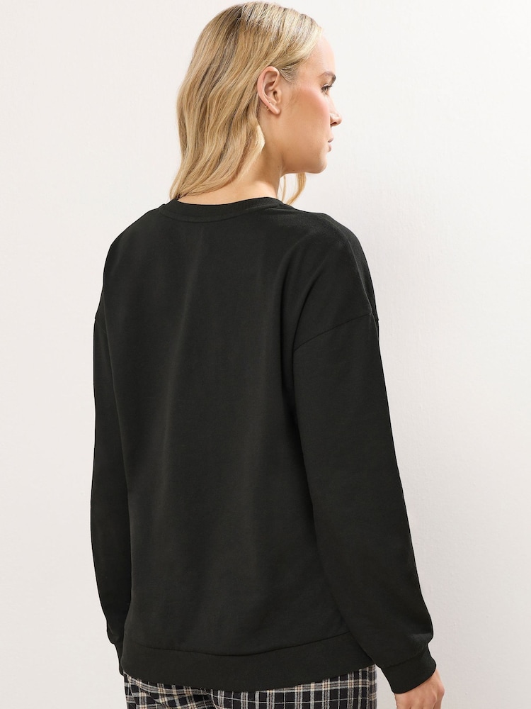 Long Tall Sally Black Weekend Brunch Club Lounge Top - Image 2 of 6 Long Tall Sally Black Weekend Brunch Club Lounge Top - Image 2 of 6