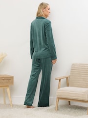 Long Tall Sally Green Super Luxe Pyjamas Set - Image 2 of 5