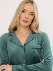 Long Tall Sally Green Super Luxe Pyjamas Set - Image 4 of 5