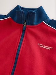 أحمر - سترة رياضية بأجزاء مقسمة وسحاب أمامي (3-16سنة) - صورة 3 من 5