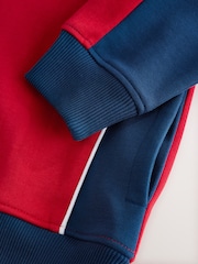 أحمر - سترة رياضية بأجزاء مقسمة وسحاب أمامي (3-16سنة) - صورة 4 من 5