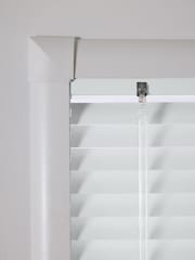 White Matt Made To Measure Perfect Fit 25mm Aluminium Venetian Blinds - Image 4 of 7