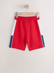 Roșu - Pantaloni scurți sport cu panouri (3-16ani) - Imaginea 2 din 5