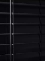 Black Made To Measure Perfect Fit 25mm Aluminium Venetian Blinds - Image 6 of 8