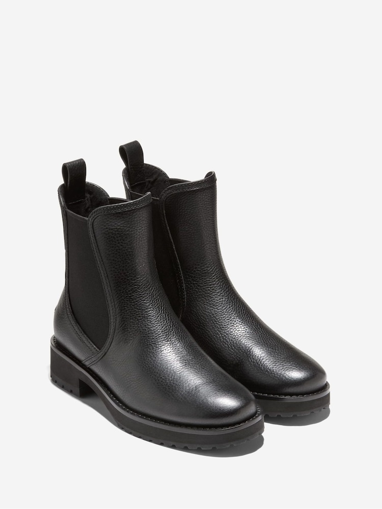 Cole Haan Lyndon Waterproof Chelsea Black Boots - Image 2 of 5 Cole Haan Lyndon Waterproof Chelsea Black Boots - Image 2 of 5