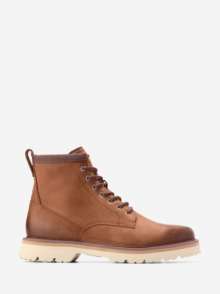 Cole Haan American Classics Plain Toe Waterproof Brown Boots - Image 1 of 6 Cole Haan American Classics Plain Toe Waterproof Brown Boots - Image 1 of 6