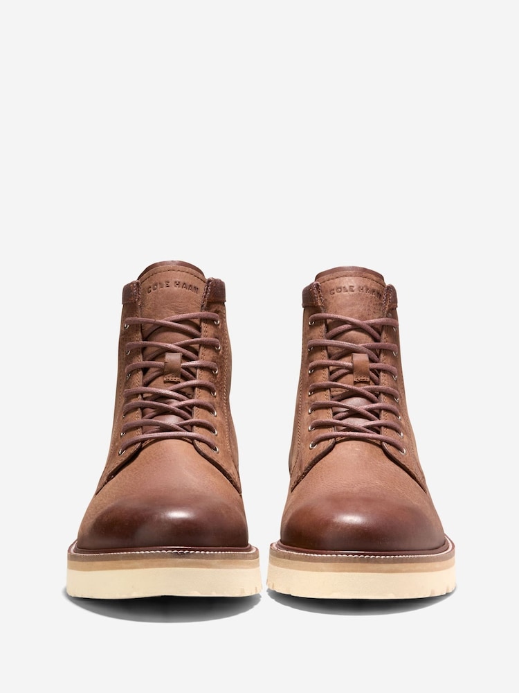 Cole Haan American Classics Plain Toe Waterproof Brown Boots - Image 2 of 6 Cole Haan American Classics Plain Toe Waterproof Brown Boots - Image 2 of 6