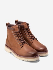 Cole Haan American Classics Plain Toe Waterproof Brown Boots - Image 5 of 6
