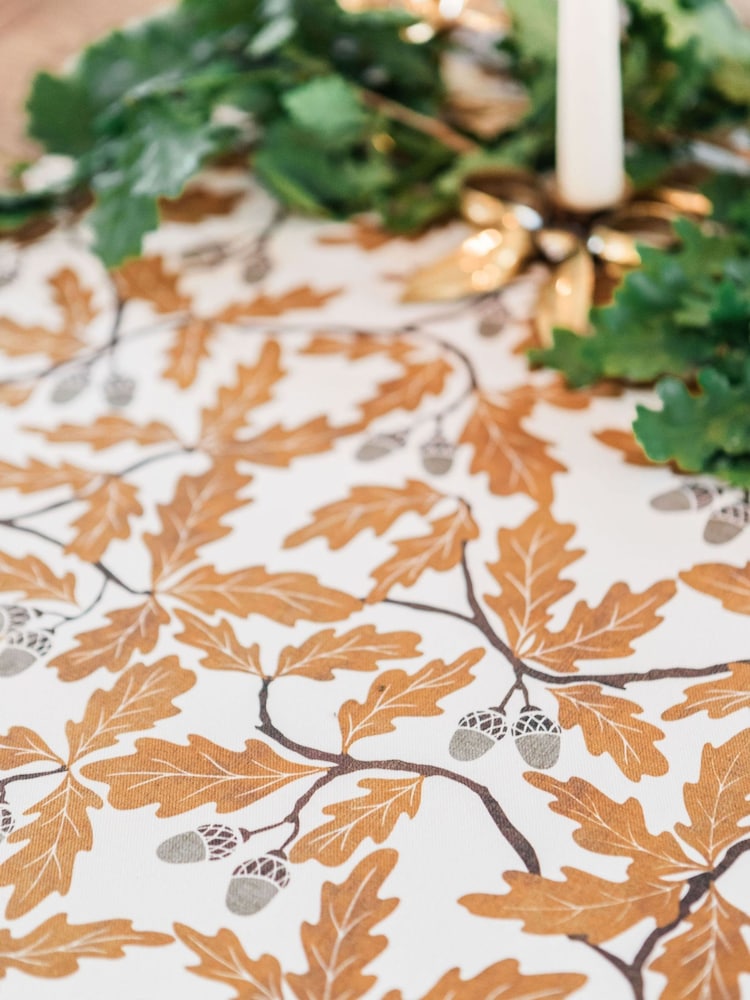 Avalon Home Gold Golden Oak Tablecloth - Image 2 of 6