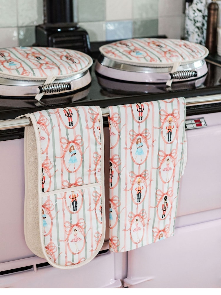 Avalon Home Pink Candied Nutcracker Tea Towel - Image 2 of 6 Avalon Home Pink Candied Nutcracker Tea Towel - Image 2 of 6