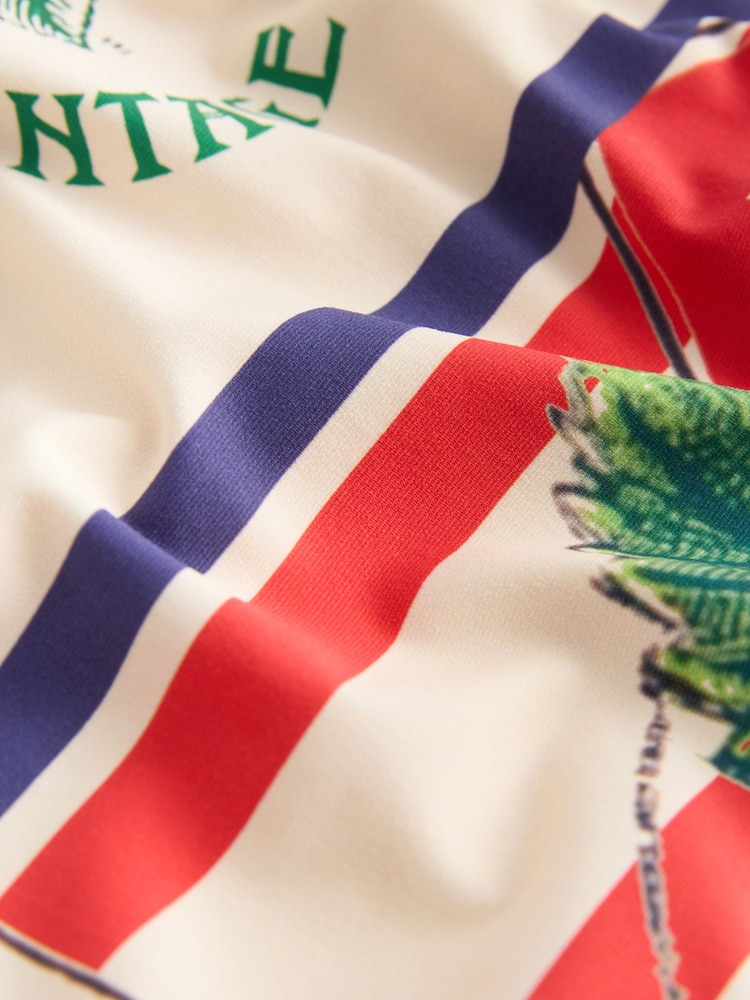 Blue/White Farmers Market Fruit Square Neck Swimsuit - Image 9 of 9 Blue/White Farmers Market Fruit Square Neck Swimsuit - Image 9 of 9