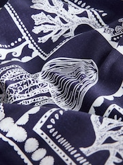 Navy Octopus Halter Neck Plunge Swimsuit - Image 2 of 4