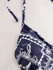 Caracatiță bleumarin - Halter Neck Plunge Swimsuit - Imaginea 9 din 9