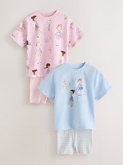 Azul/Rosa - Conjunto de camiseta y pantalones cortos de ciclismo 2 (3meses-7años) - Imagen 6 de 13