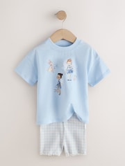 Azul/Rosa - Conjunto de camiseta y pantalones cortos de ciclismo 2 (3meses-7años) - Imagen 8 de 13