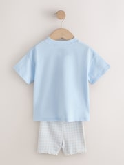 Azul/Rosa - Conjunto de camiseta y pantalones cortos de ciclismo 2 (3meses-7años) - Imagen 9 de 13