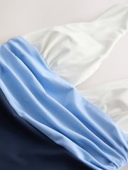 Navy/White Plunge Tummy Control Swimsuit - Image 8 of 9