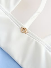 Navy/White Plunge Tummy Control Swimsuit - Image 9 of 9