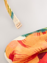 Red Tropical Skirted Swim Dress - Image 3 of 4