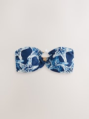 Navy Starfish Bandeau Bikini Top - Image 1 of 3