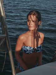 Navy Starfish Bandeau Bikini Top - Image 4 of 7