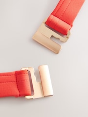 Rot - 3D Embroidered Plaited Strap Triangle Bikini Top - Bild 4 von 4