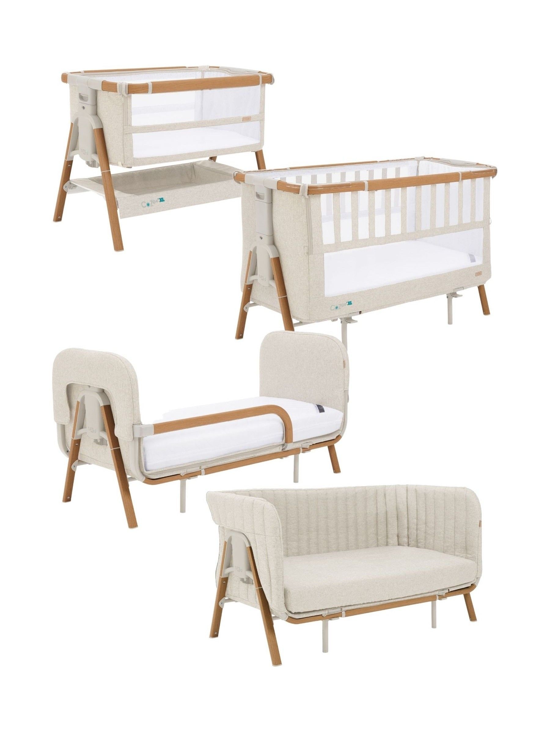 Tutti Bambini Unisex Infant Scandi Walnut Ecru Scandi Walnut Ecru Cozee Xl Complete Birth To 4+ Years