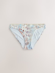 Пастельно-синяя ракушка - Плавки бикини с высоким вырезом Whipstitch - Изображение 1 3