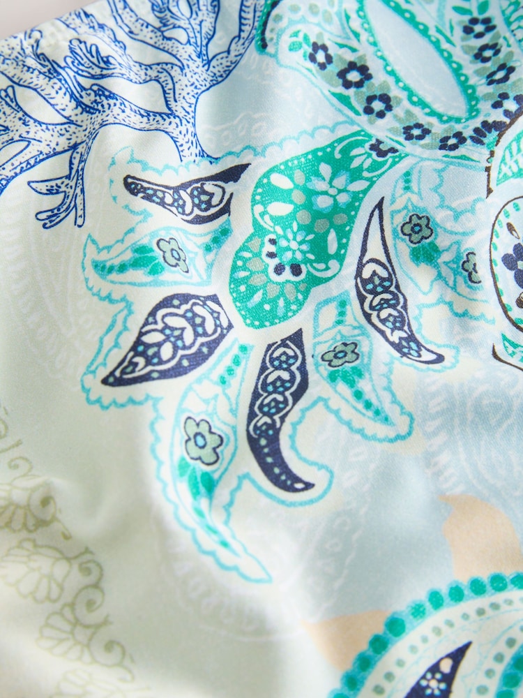 Pastel Pink/Blue Octopus High Leg Bikini Bottoms - Image 2 of 3