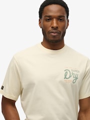 Superdry Cream Tap Room Oversized T-Shirt - Image 3 of 7