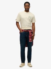 Superdry Cream Tap Room Oversized T-Shirt - Image 4 of 7