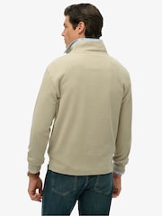 Superdry Green Ribbed Half Zip Jumper - Image 2 of 6