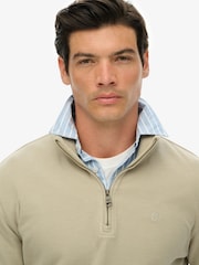 Superdry Green Ribbed Half Zip Jumper - Image 5 of 6