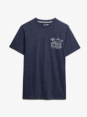 Superdry Blue Industrial Relaxed T-Shirt - Image 6 of 7