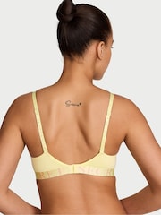 Victoria's Secret Lemonade Yellow Lightly Lined Non Wired Cotton Exploded Logo Bra - Image 2 of 4