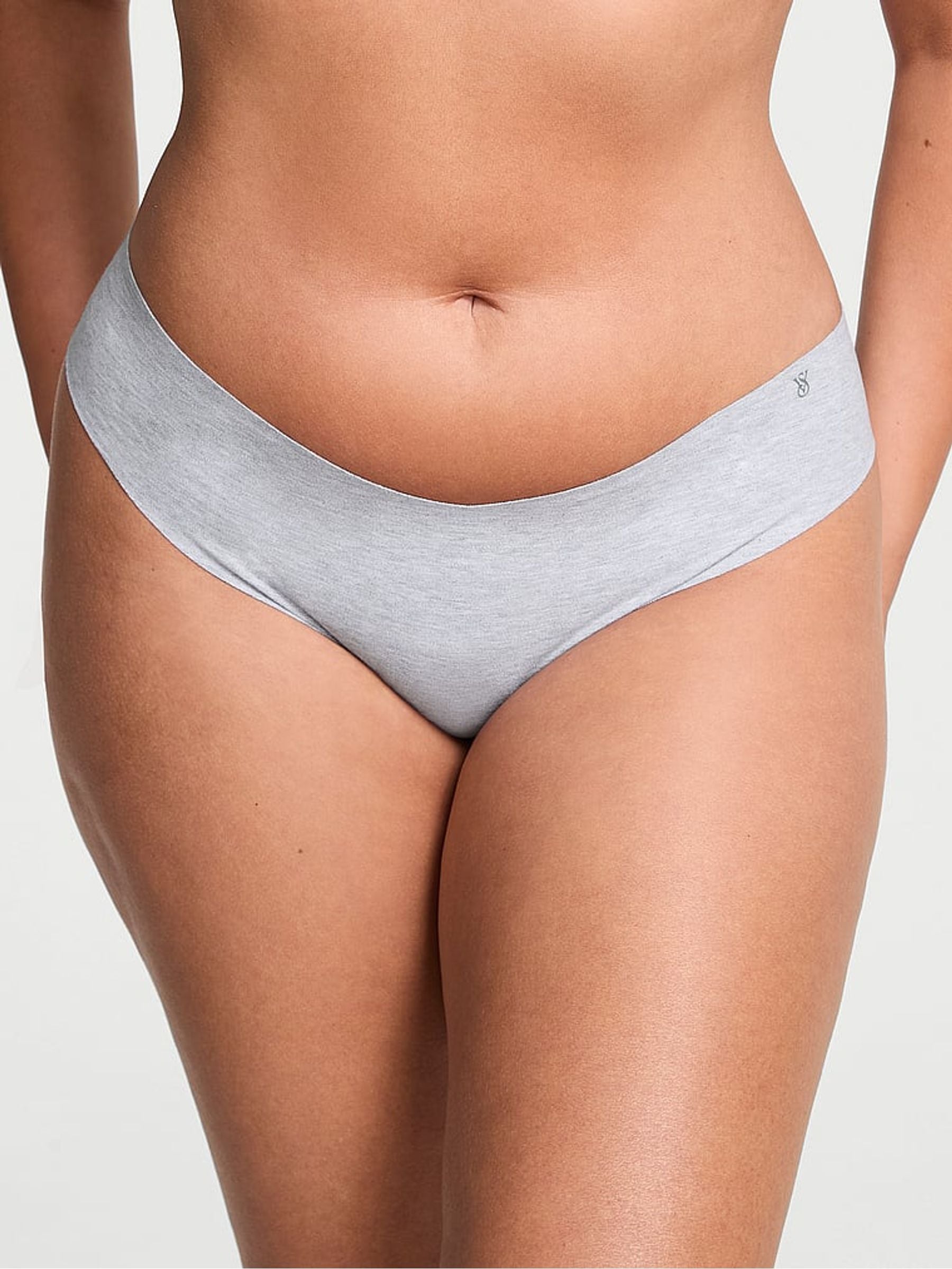 Victoria's Secret Medium Heather Grey Thong Cotton Knickers