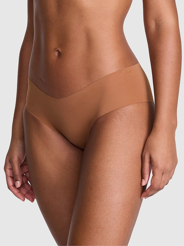 Victoria's Secret PINK Caramel Nude Hipster No Show Knickers - Image 1 of 2 Victoria's Secret PINK Caramel Nude Hipster No Show Knickers - Image 1 of 2