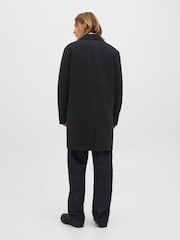 JACK & JONES Black Single Breasted Long Coat - Image 3 of 7