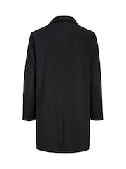 JACK & JONES Black Single Breasted Long Coat - Image 6 of 7