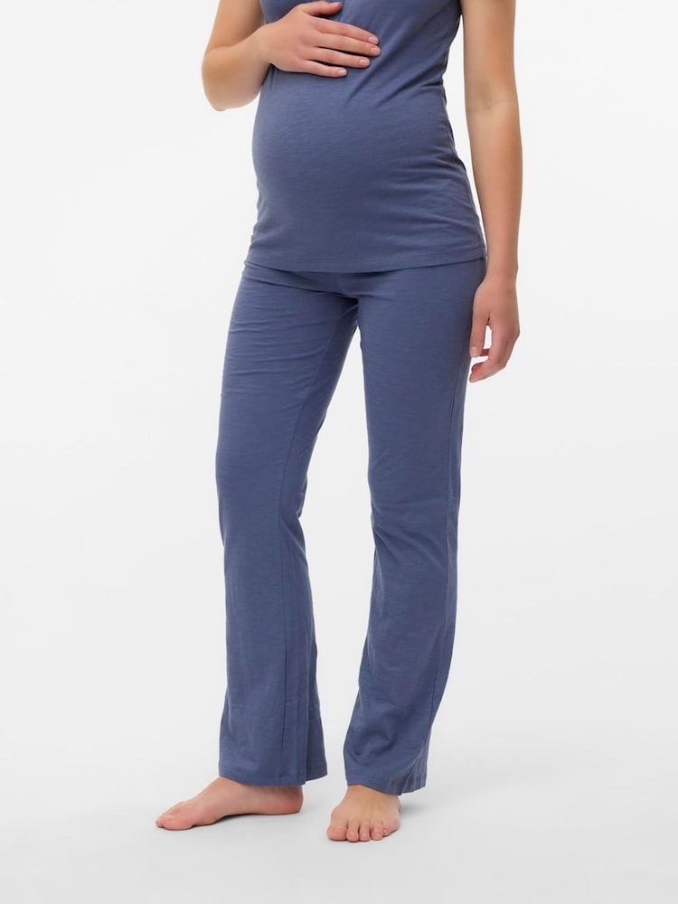Mamalicious Blue Nursing Jersey Pyjamas - Image 1 of 6 Mamalicious Blue Nursing Jersey Pyjamas - Image 1 of 6