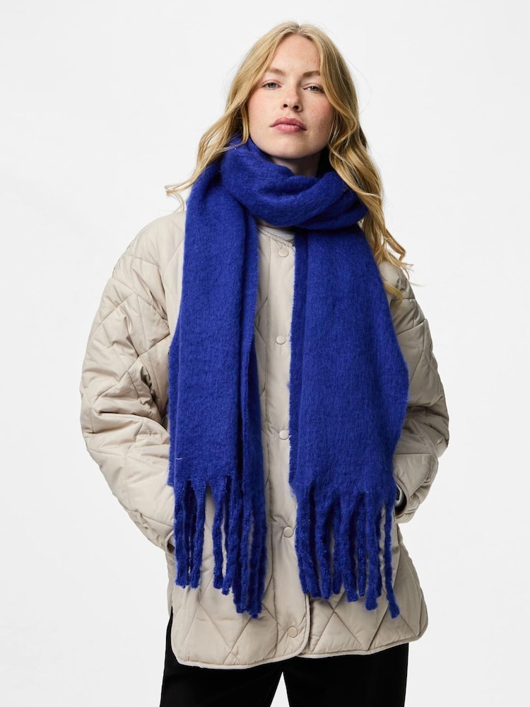 PIECES Blue Long Scarf - Image 2 of 2
