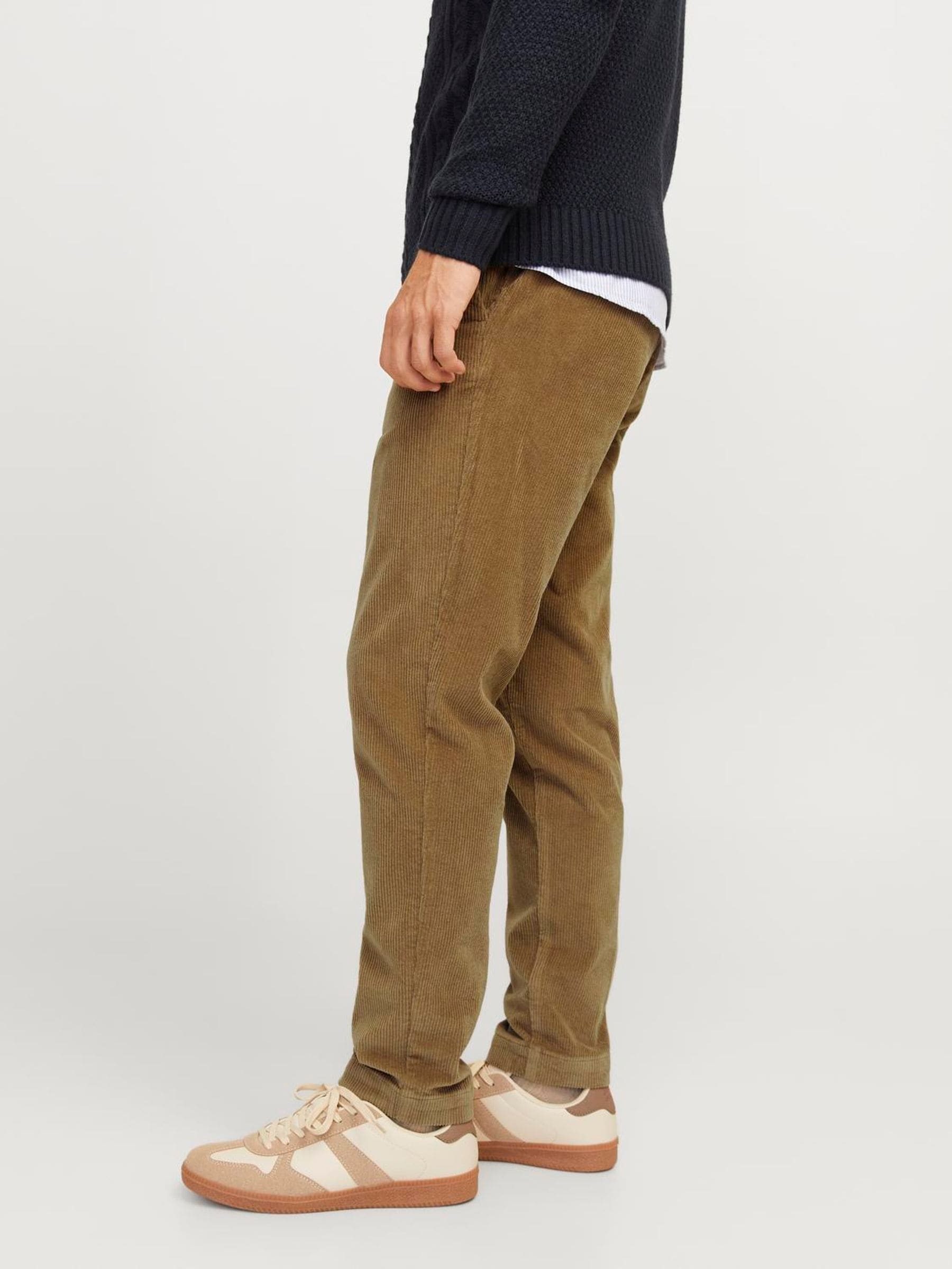 Buy JACK & JONES Brown Corduroy Chino Trousers from Next Romania