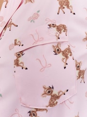 Boux Avenue Light Pink Deer Print Shortie Pyjamas In A Bag - Image 7 of 7